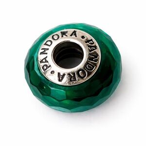 Pandora TEAL Fascinating Murano Glass Charm Sterling Silver